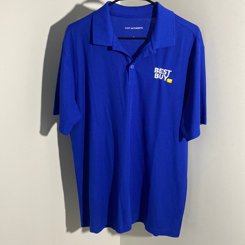 Best Buy Polo Shirt Large Cotton